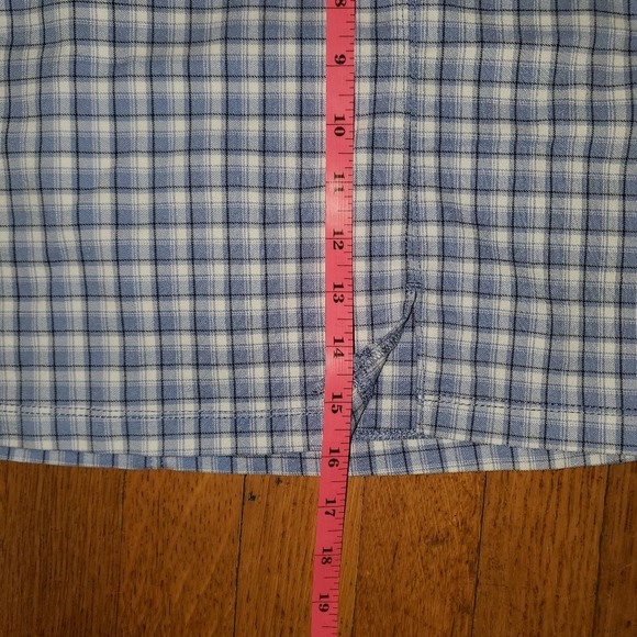 Hollister Blue and White Ultra High Rise Mini Skirt - Picture 6 of 7